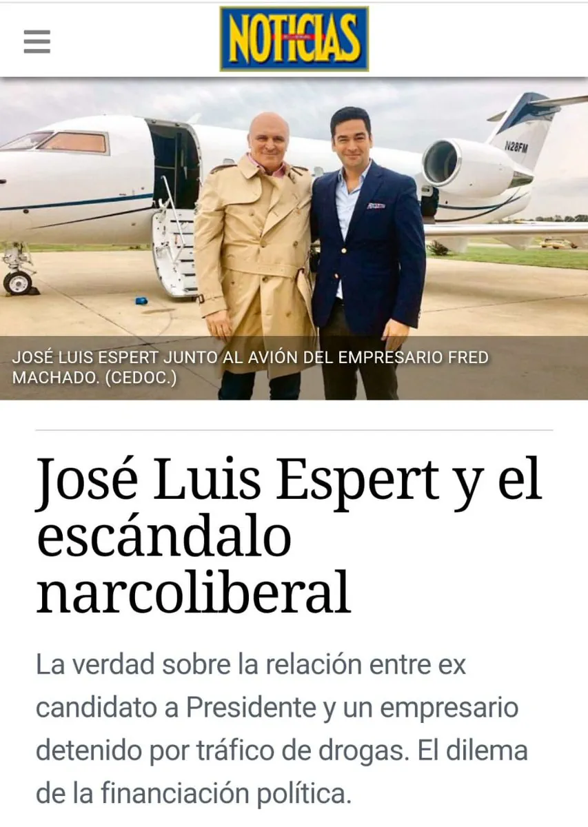 los vinculos de espert con el narcotrafico que tambien evita en su campana