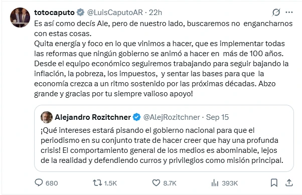 Megacrisis económica, coimas a discapacitados y Libra: ¿hasta cuándo le va a servir a los Milei la estrategia de hacerse los boludos? 2 Toto caputo no se hace cargo de la crisis económica