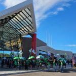 allanar sede de Empleados de comercio por protestas en shopping